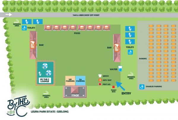 By the C Leura Estate Geelong venue map