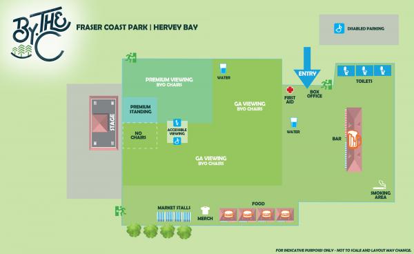 By the C Fraser Park Coast venue map