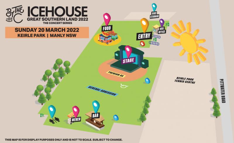 BTC Icehouse Manly Ticketmaster venue map